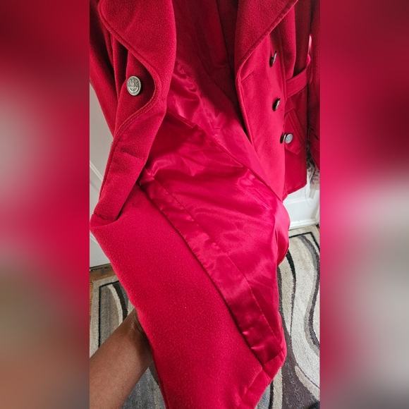 Worthington Red Winter Coat with Removable Fur - Picture 4 of 10